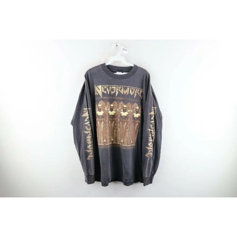 Vintage | Shirts | Vintage 9s Mens Xl Nevermore Metal Band 995 